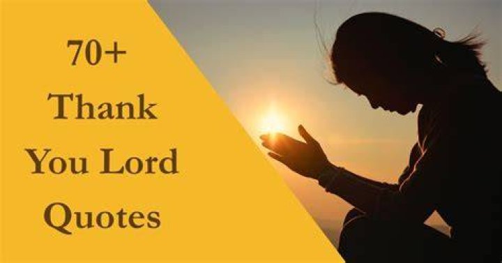 Expressing Gratitude: Thank You, Lord