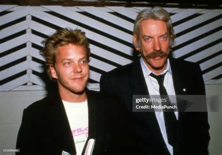 Kiefer and Donald Sutherland did fatherson bonding in Forsaken The