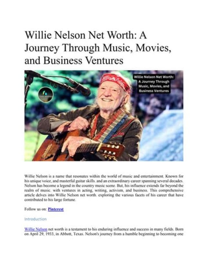 Willie Nelson Net Worth 2024 Wiki Bio, Early Life, Career, Age, Height